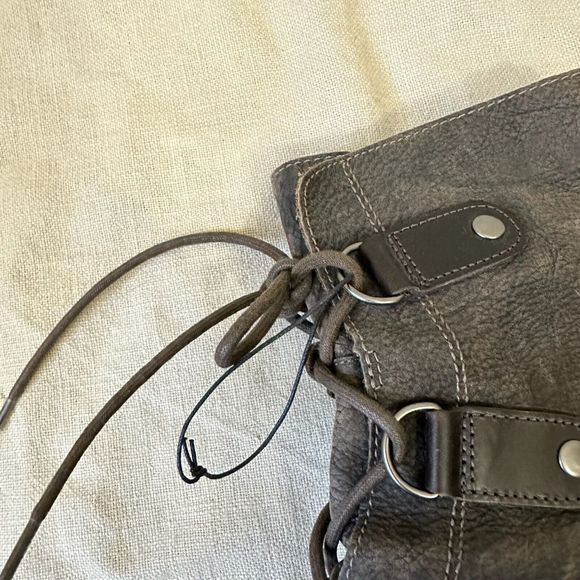 SOREL Joan of Arc Wedge Ankle Boots Booties in Brown Leather - Picture 7 of 13